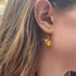 Micro Crochet Bumble Bee Drop and Dangle Earrings