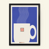 Brew, Mug of Tea Retro Kitchen Print