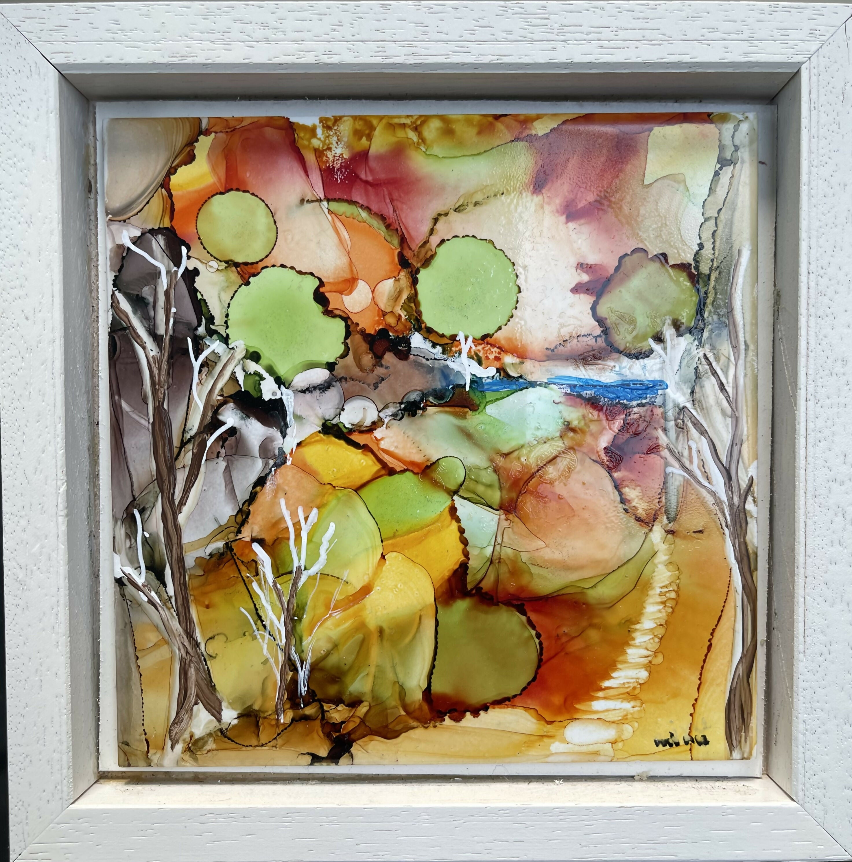 The Walk To The Beach - Original Ceramic Painting