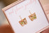 Small Butterfly Earrings Gold Plated