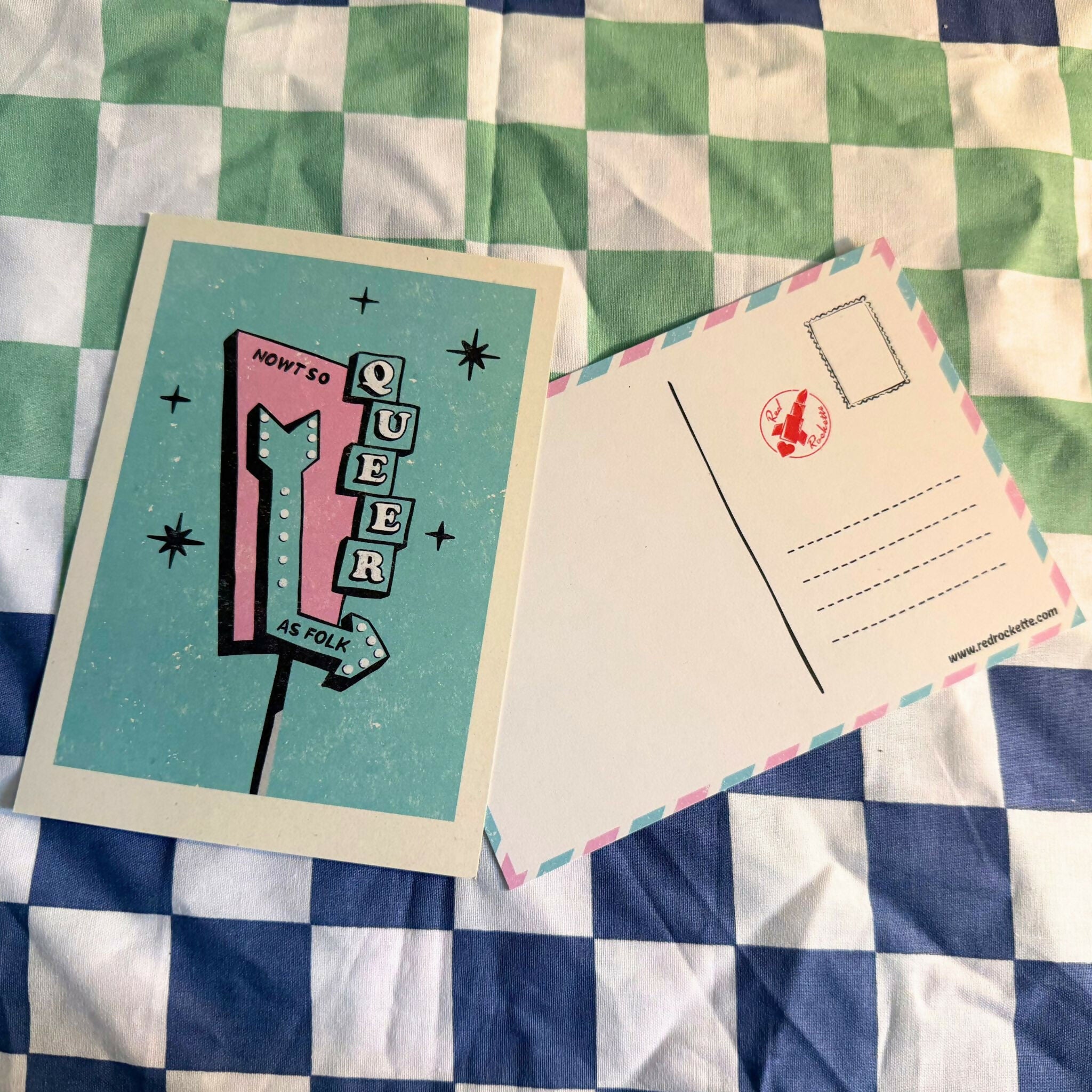 'Nowt So Queer As Folk' Illustrated Postcard