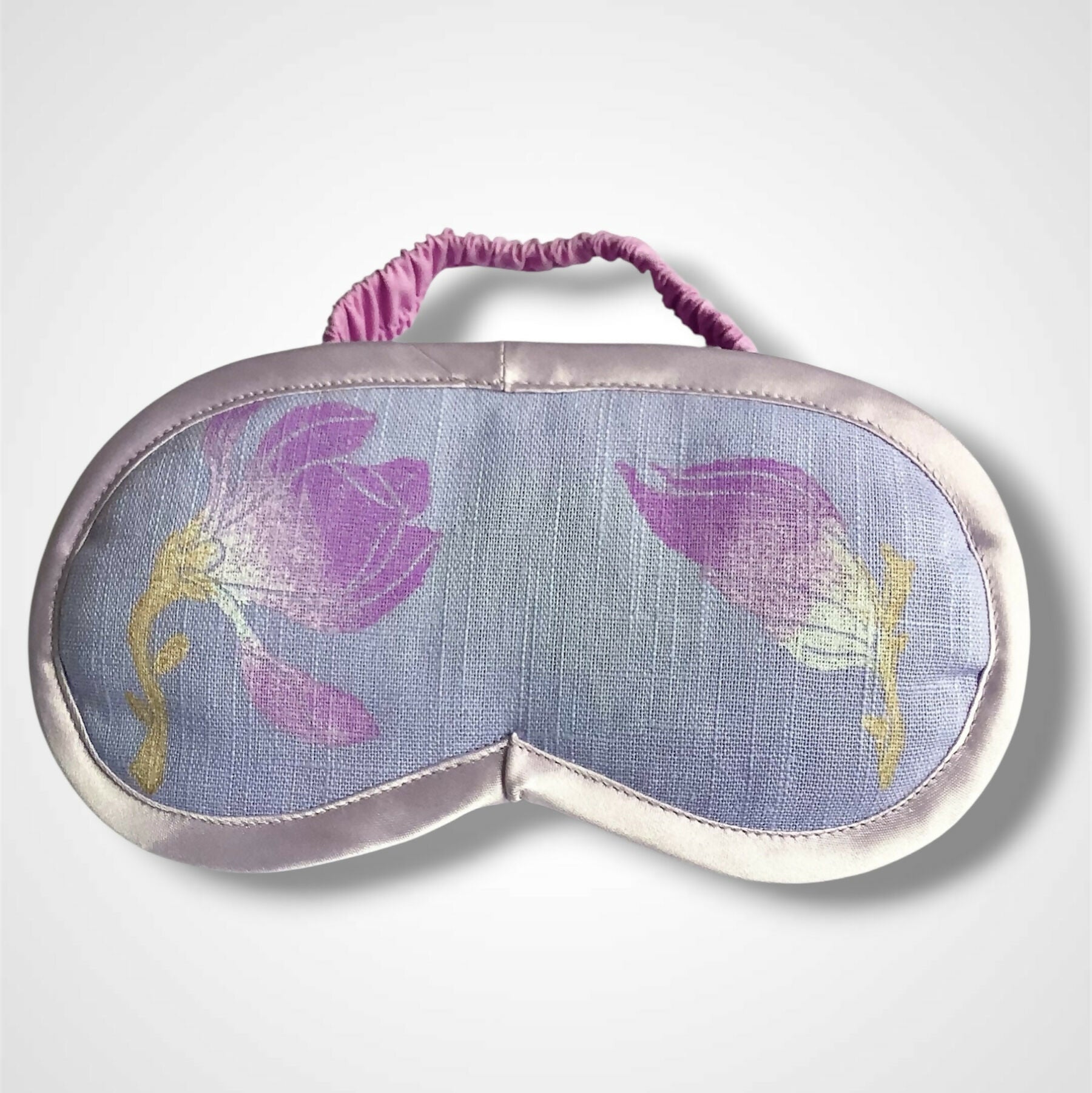 Lilac Magnolias Linen Lavender Infused Eye Mask