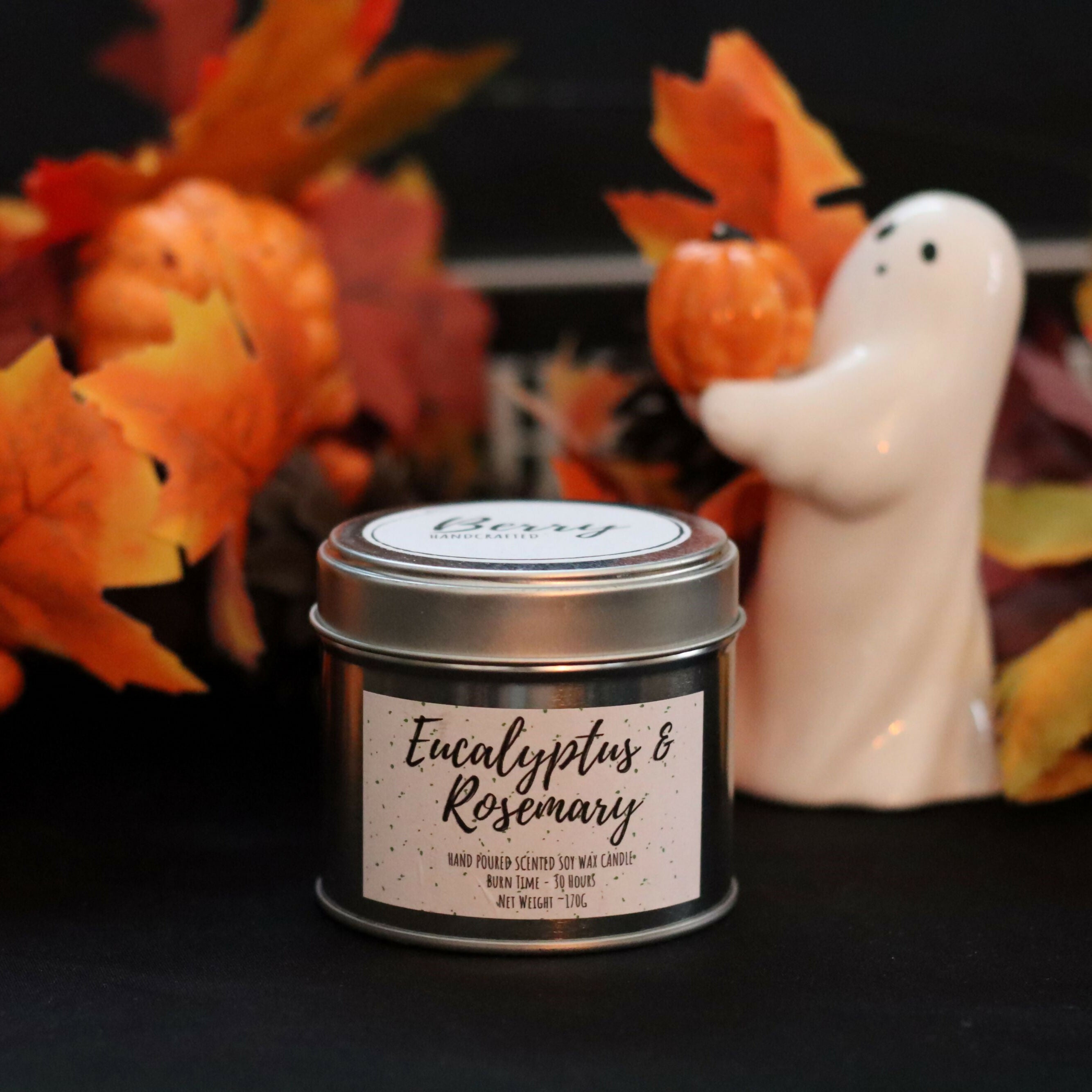 Hand Poured Soy Wax Candle - Eucalyptus & Rosemary