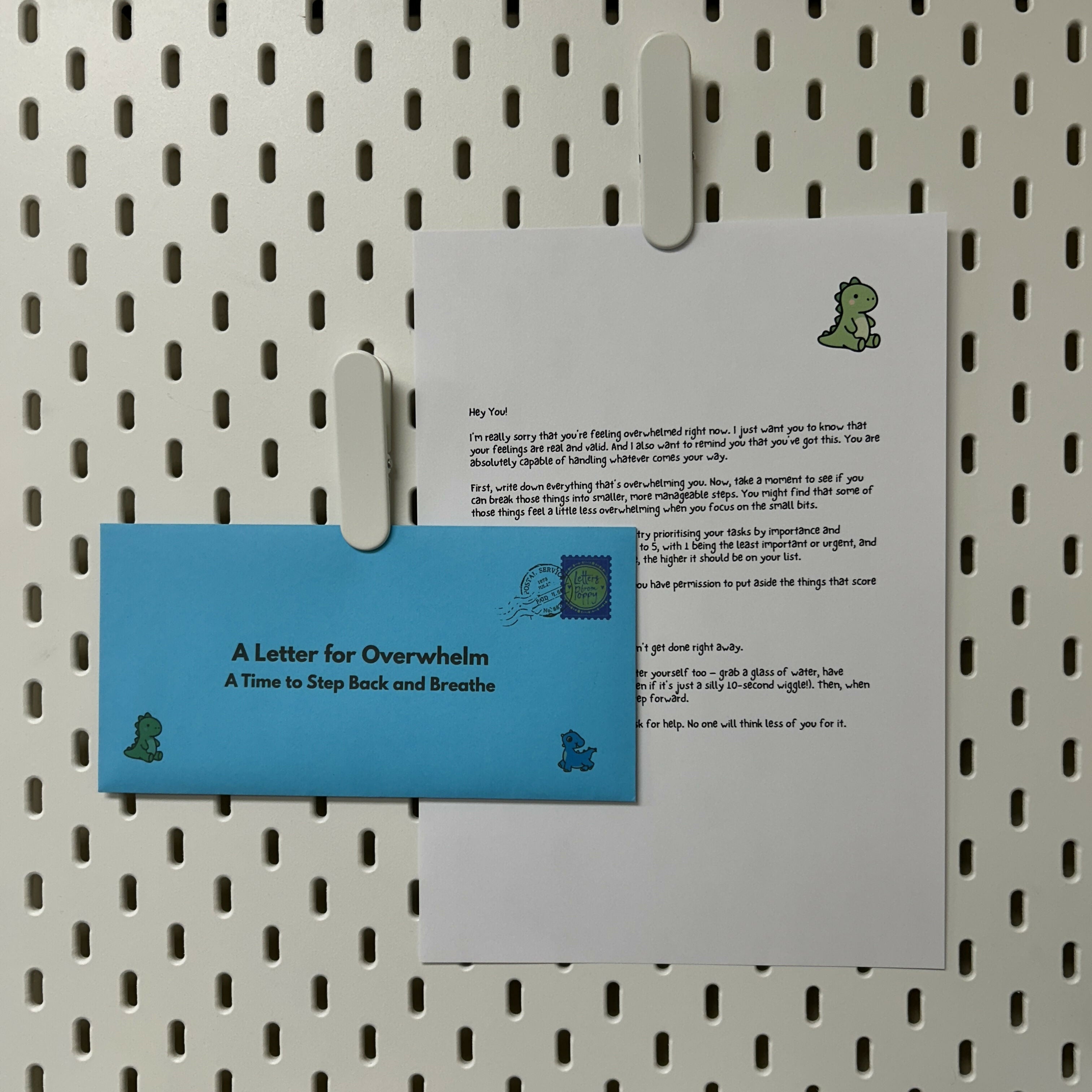 Overwhelm Letter for Taking Time to Step Back and Breathe