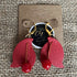 Forest Whisper Crimson Bloom Earrings