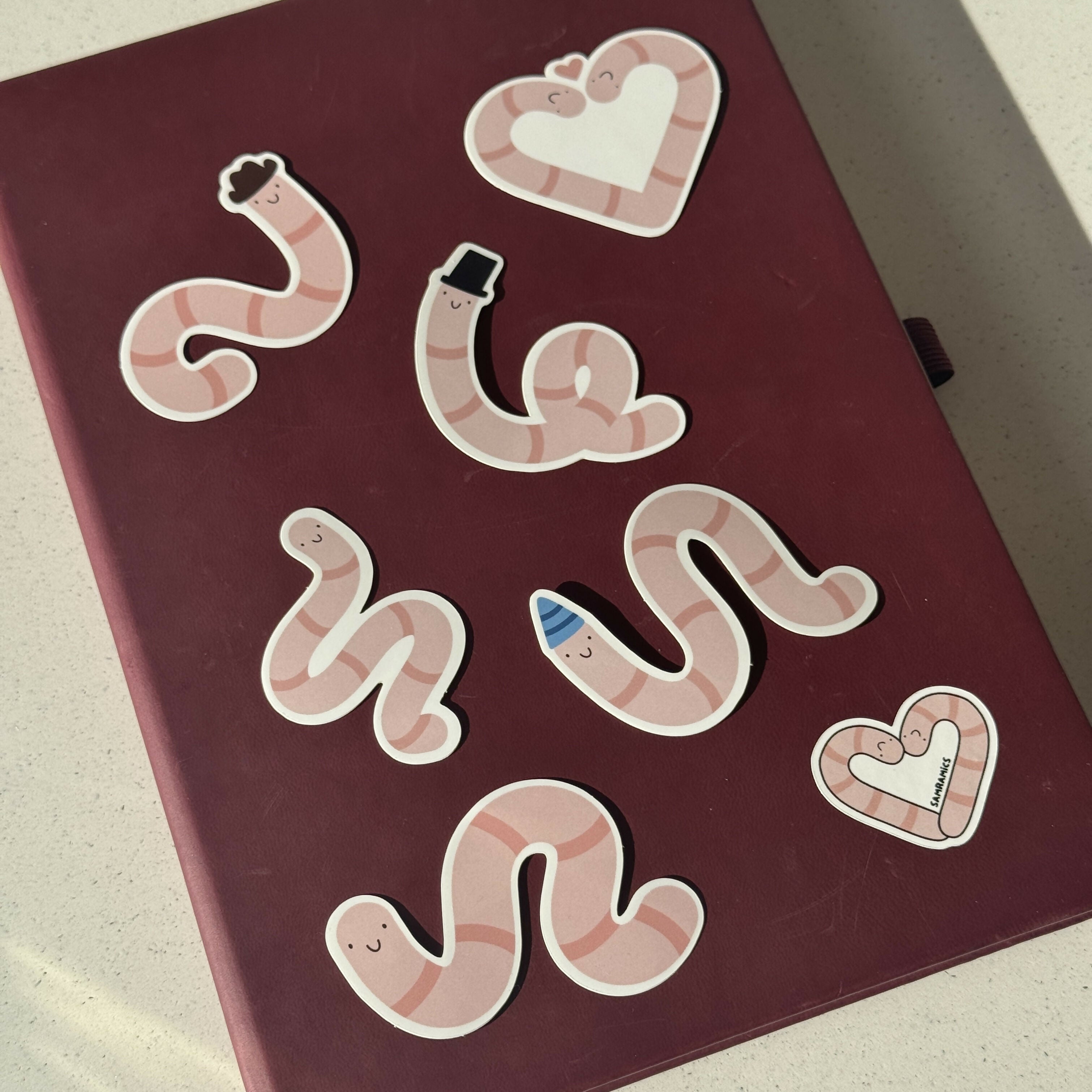 Worm Stickers