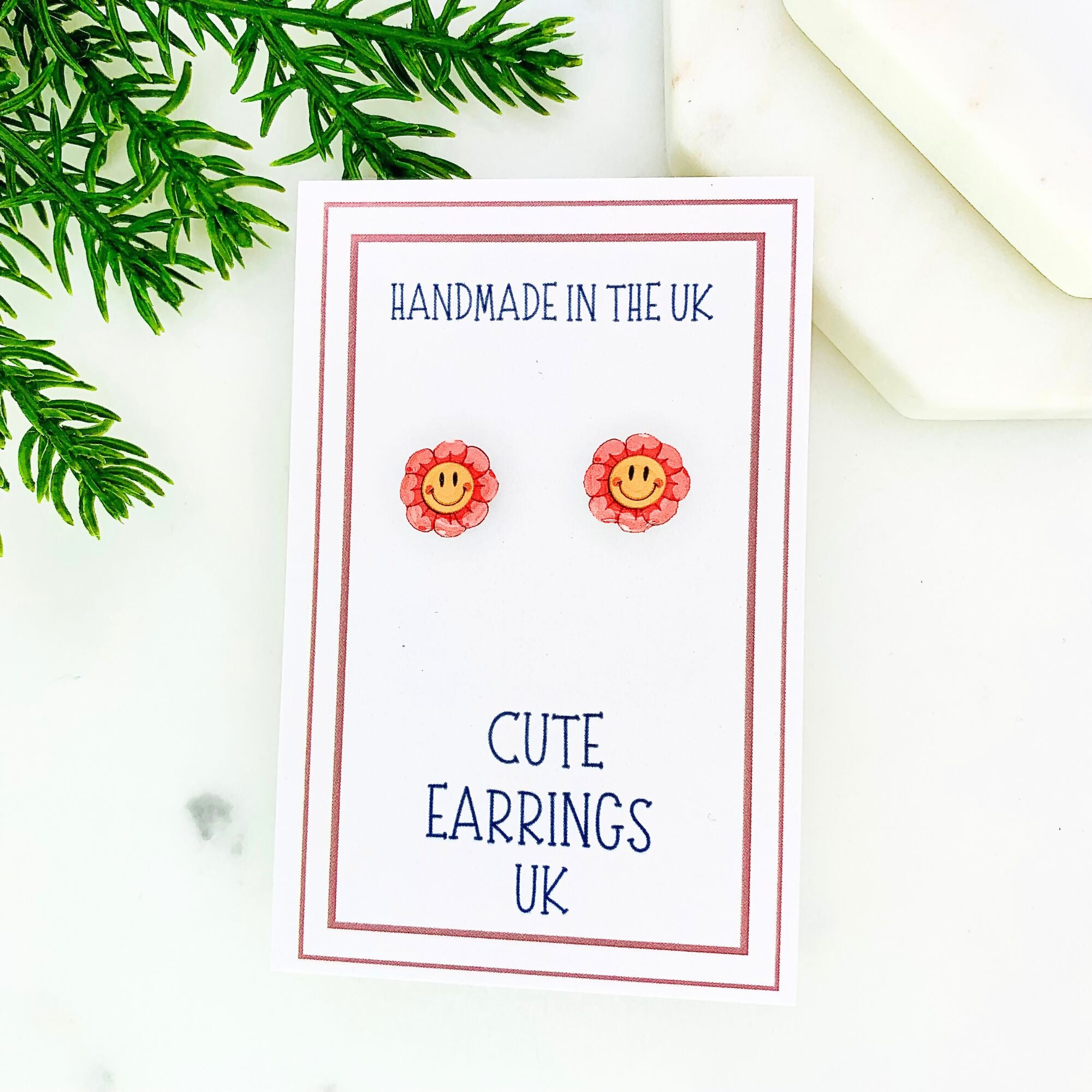 Happy Flower Stud Earrings