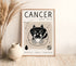 Cancer Star Sign Cat Print