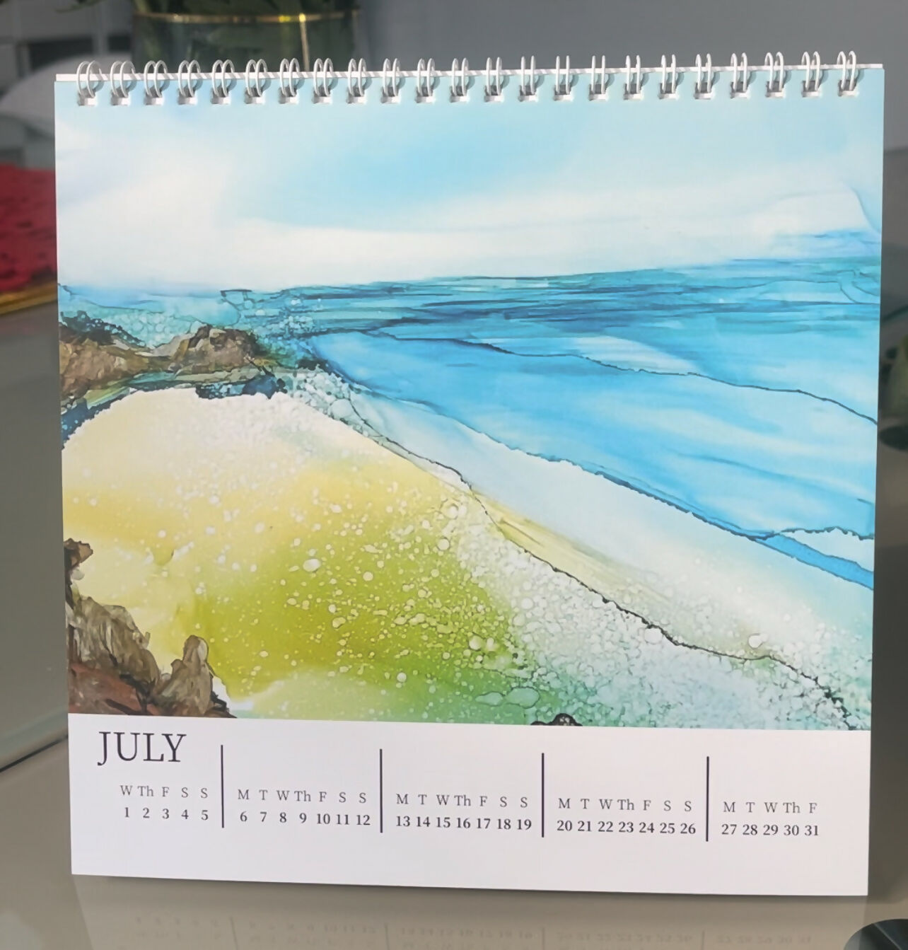 Alcohol Ink Landscapes 2026 Fine Art Calendar