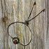 Hand Embroidered Black Floral Bracelet