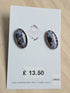 Stainless Steel Real Forget Me Not Stud Earrings