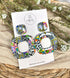 Funky Pattern Collection - Square Polymer Clay Earrings