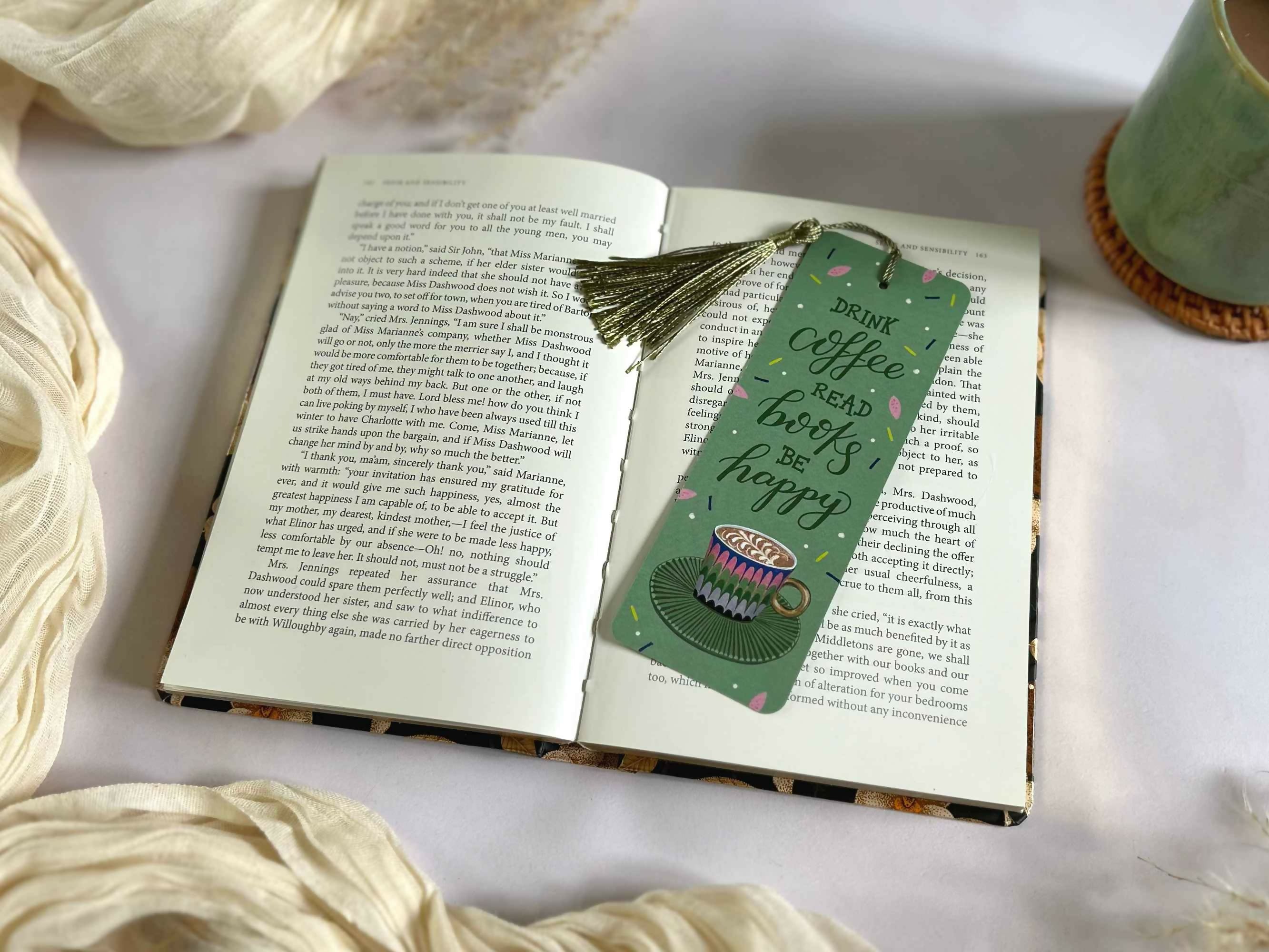Coffee Lover Bookmark Green