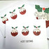 Hull Map Christmas Puddings Card