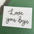 Love You Bye: Wire Wall Decoration