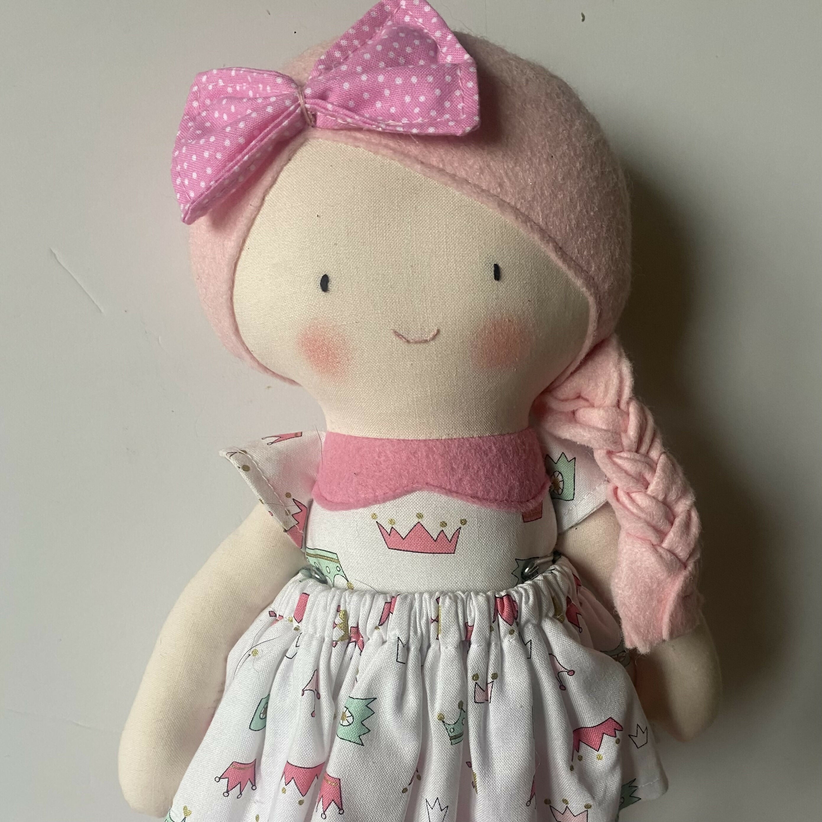 Doll With White Crowns Outfit