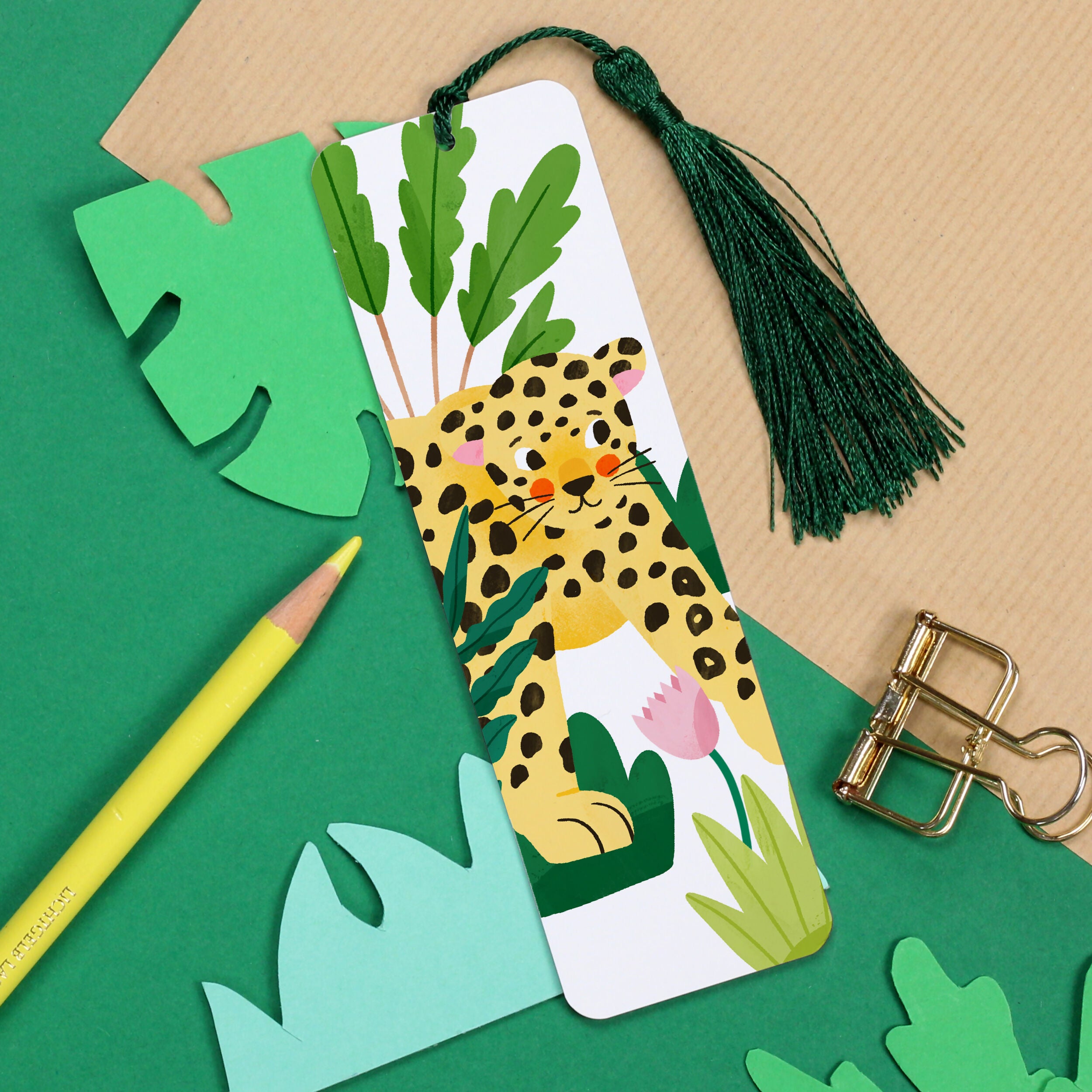 Leopard Aluminium Bookmark