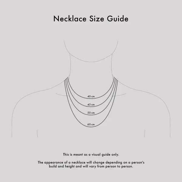 Zirconia Curve Chain Necklace