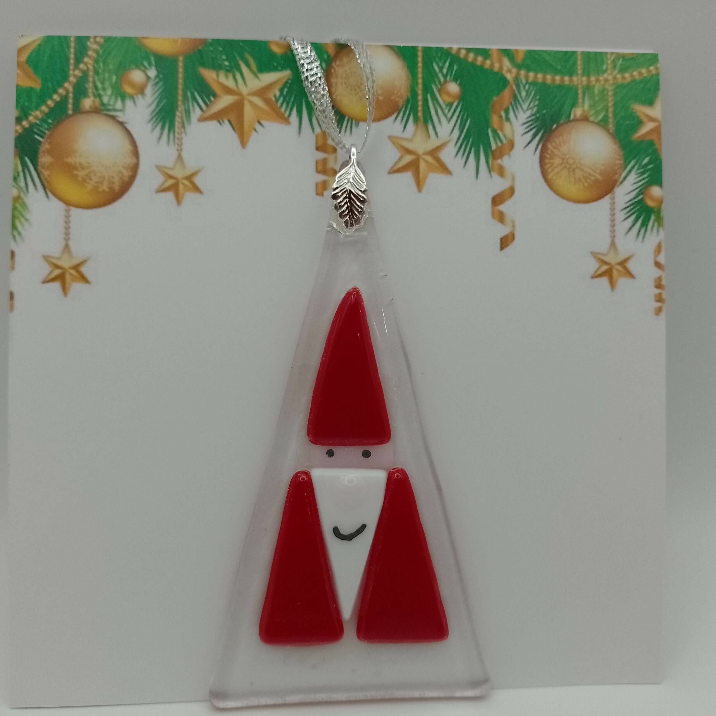 Fused Glass Christmas Card