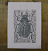Stag Beetle Lino print