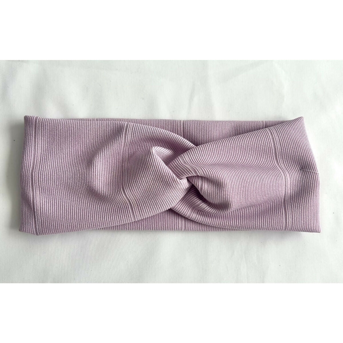 Lilac Purple Ribbed Jersey Headband