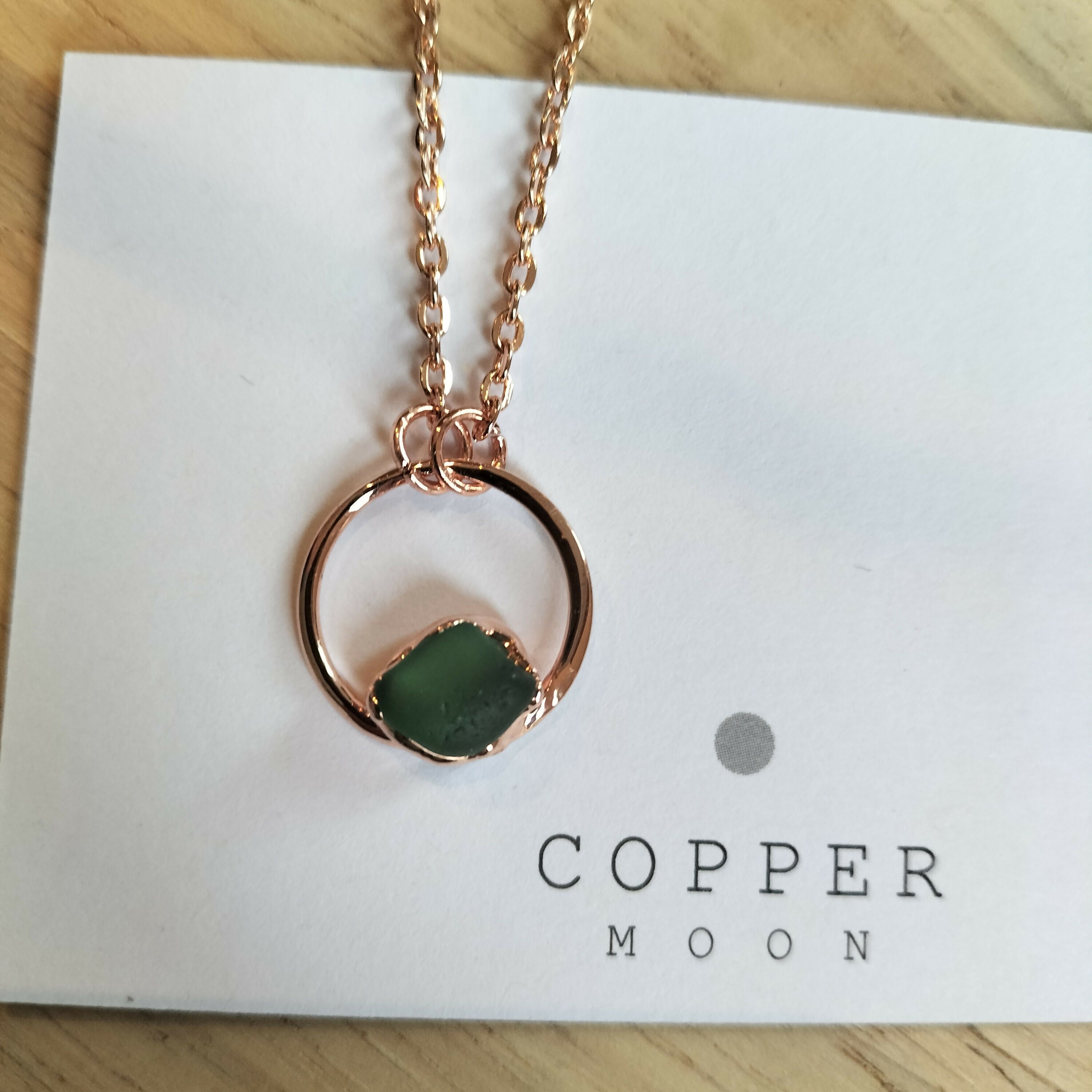 Seaglass Moon Necklace