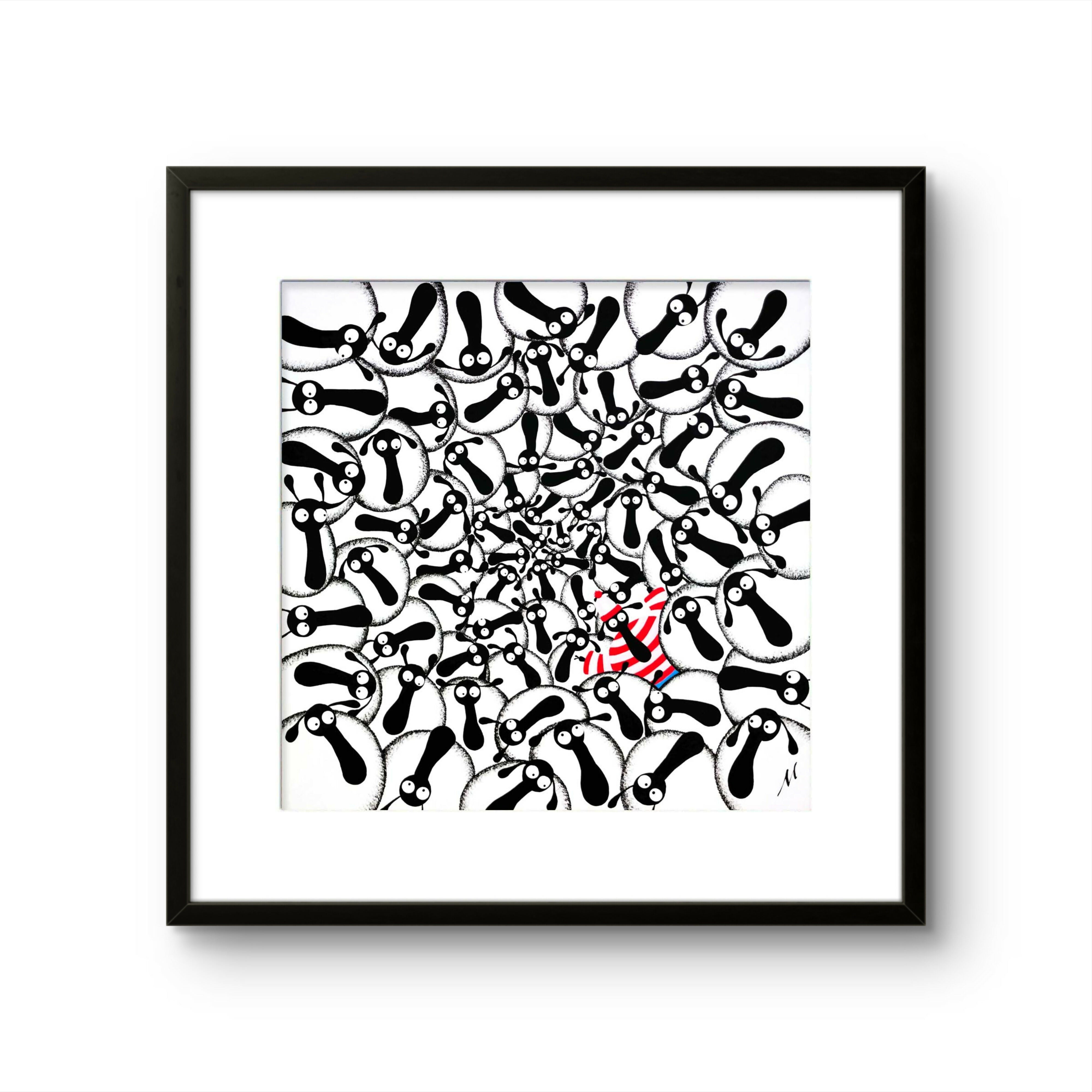 Where’s Woolly? - 16” Framed Limited Edition Print