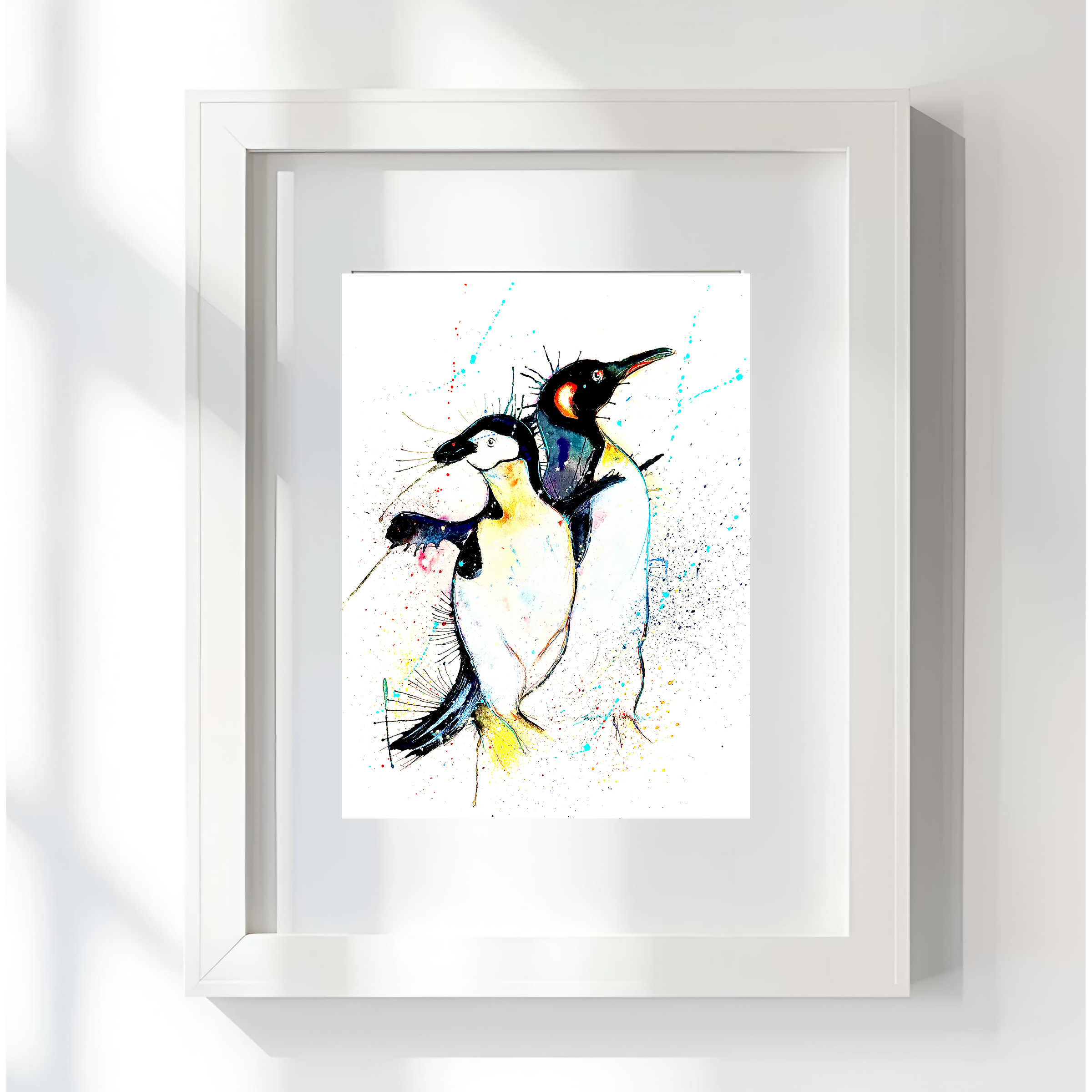 DANCING PENGUINS, PART OF THE 'ANIMAL ART COLLECTION'