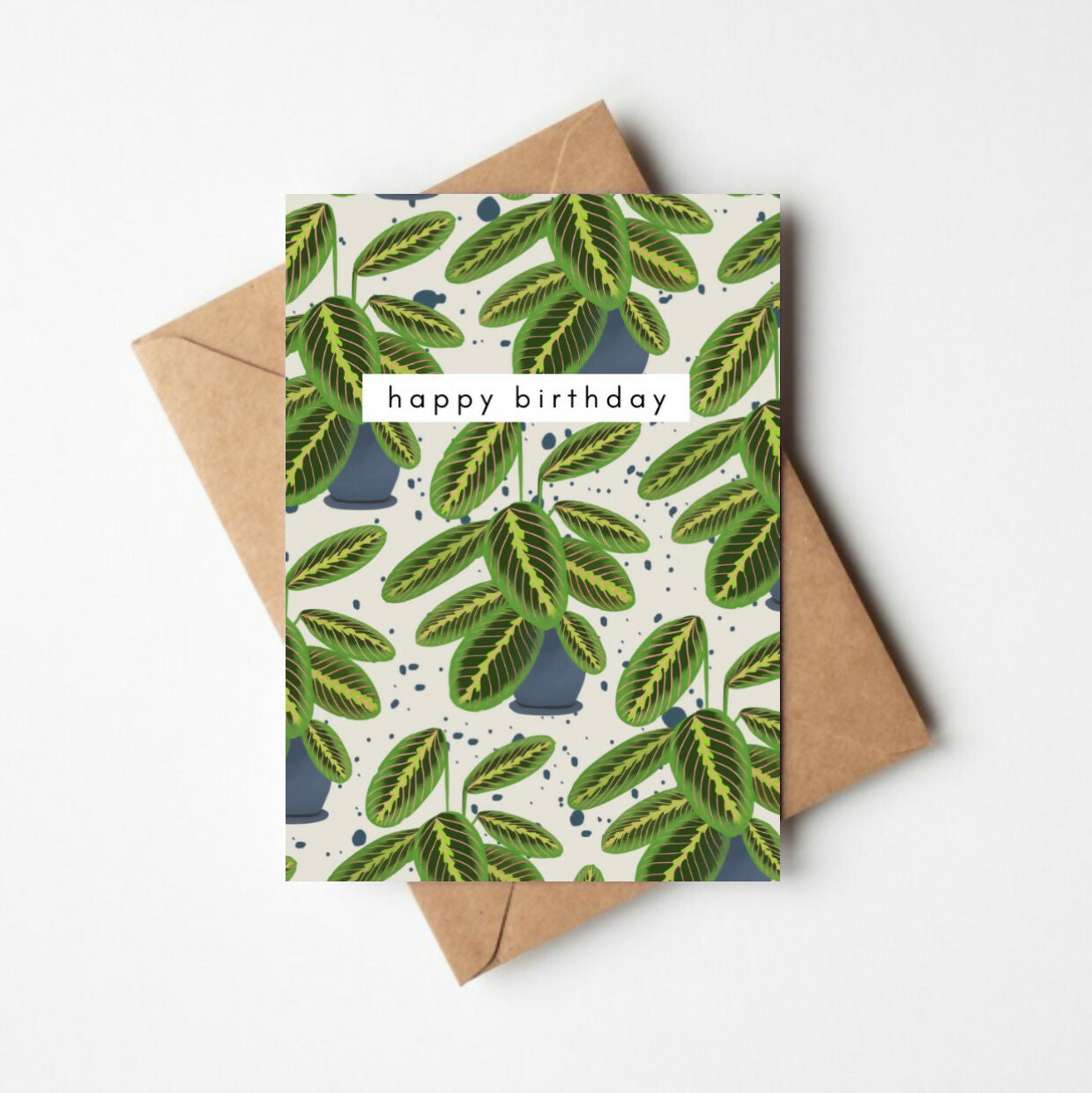 Prayer Plant Birthday Card