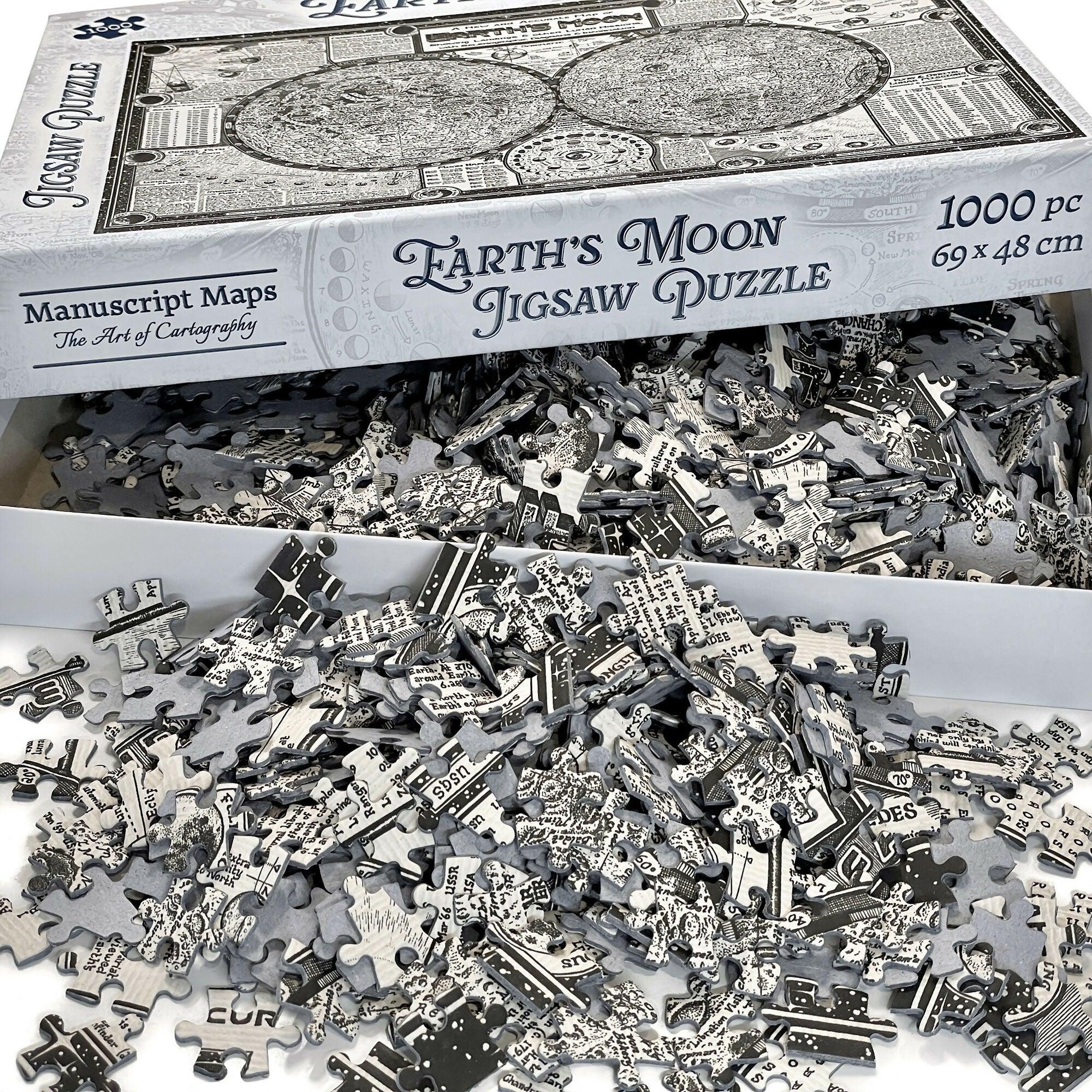Map of Earth's Moon Jigsaw Puzzle 1000 Pieces