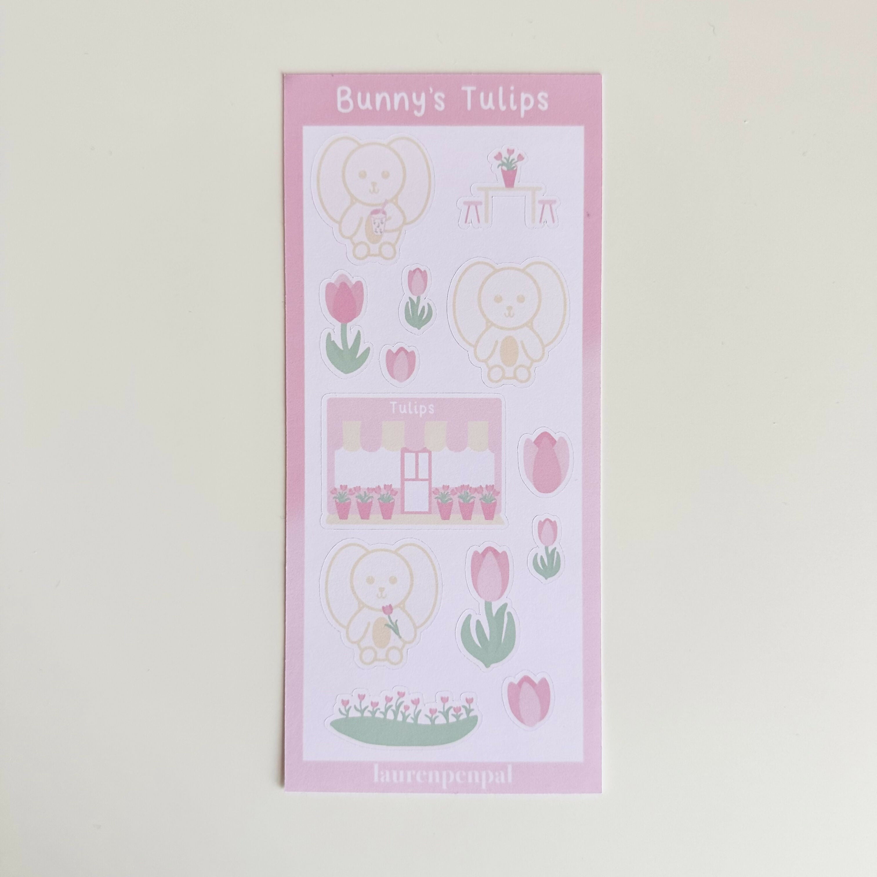 Bunny's Tulip Sticker Sheet