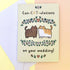 A6 Con-Cat-ulations Wedding Card