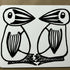 Two Birds Placemat – Pen And Ink Design