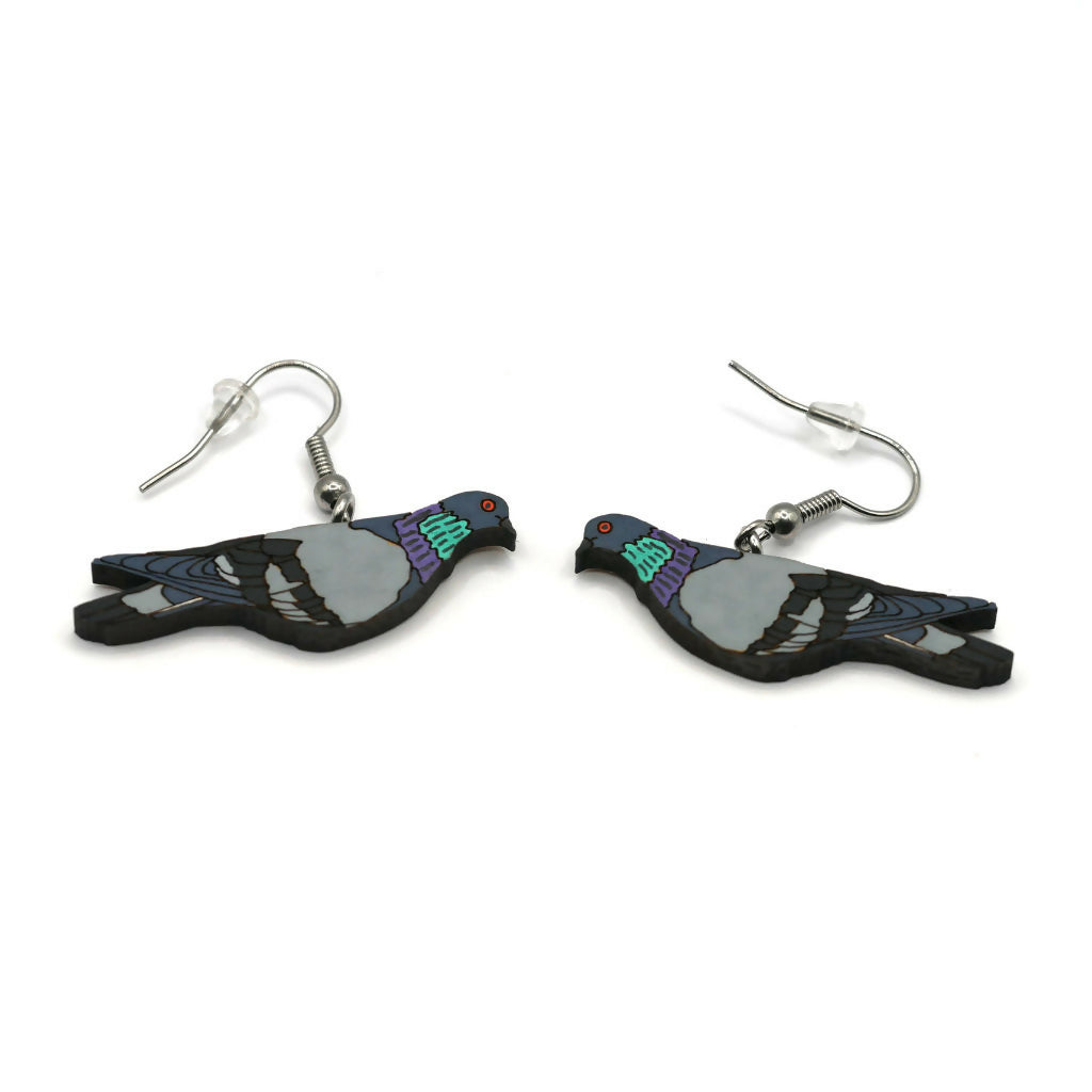 Pigeon Dangle Earrings