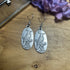 Lovely Large Silver Plated Crow Drop Earrings