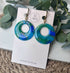 Ocean Dream Collection Round Polymer Clay Earrings