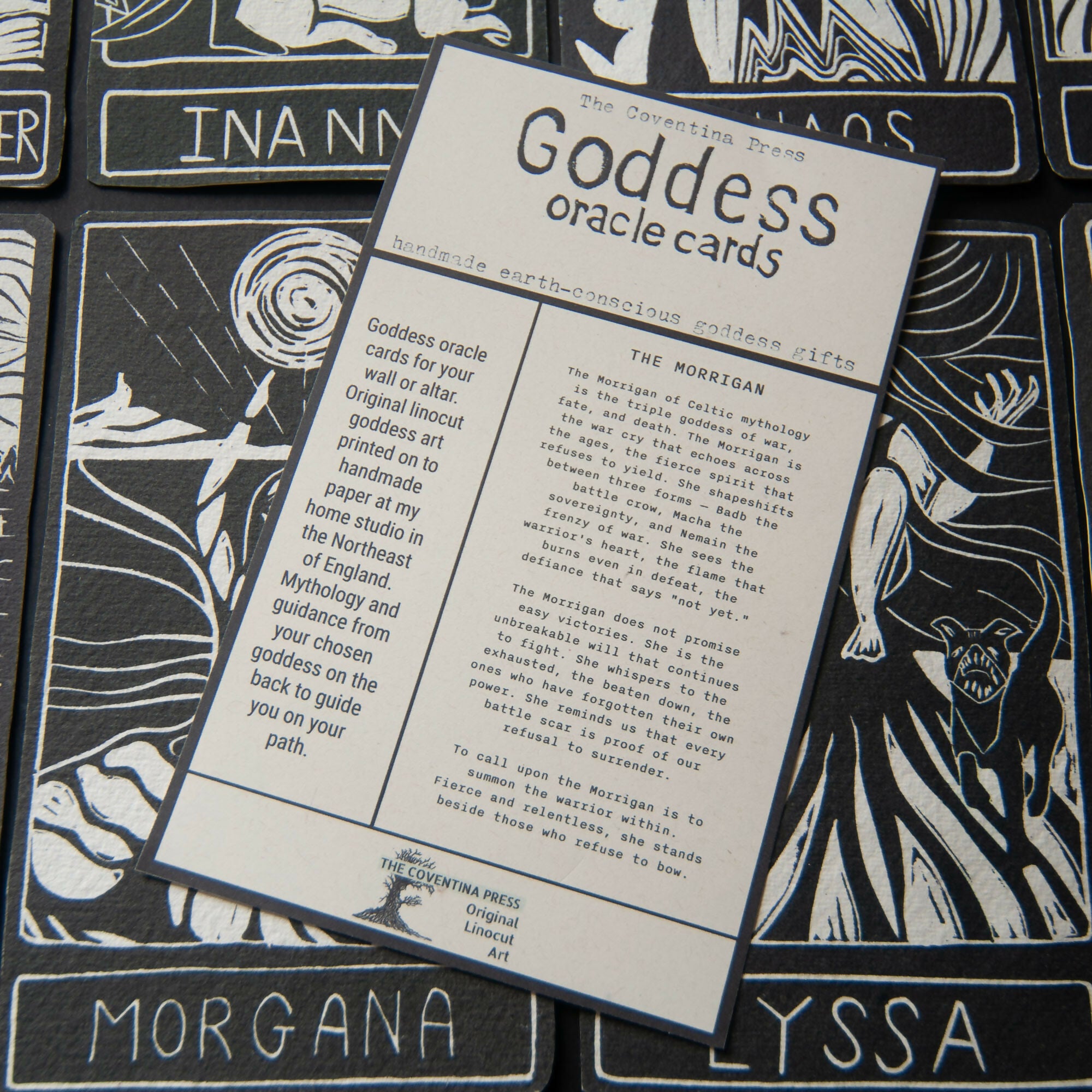 THE MORRIGAN GODDESS ALTAR CARD