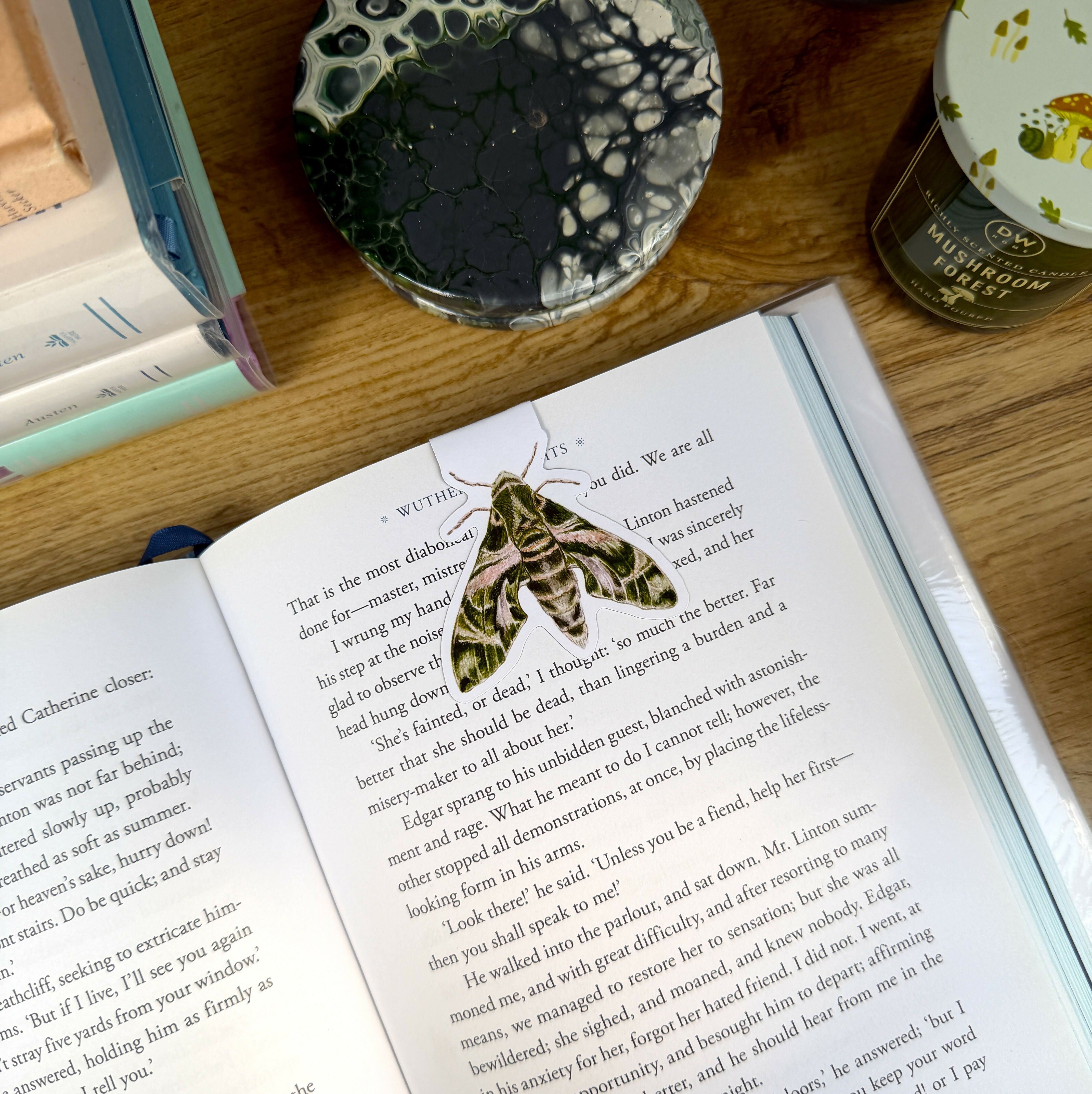 Oleander Moth - Matt Magnetic Bookmark