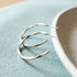Sterling Silver Twist Hoop Earrings