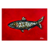 Red Fish Art Print | Coastal Inspired Fish Illustration