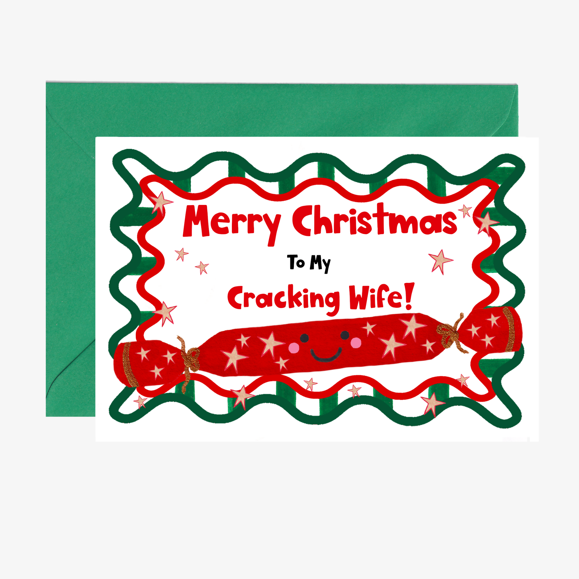 Cracking Wife Christmas Card