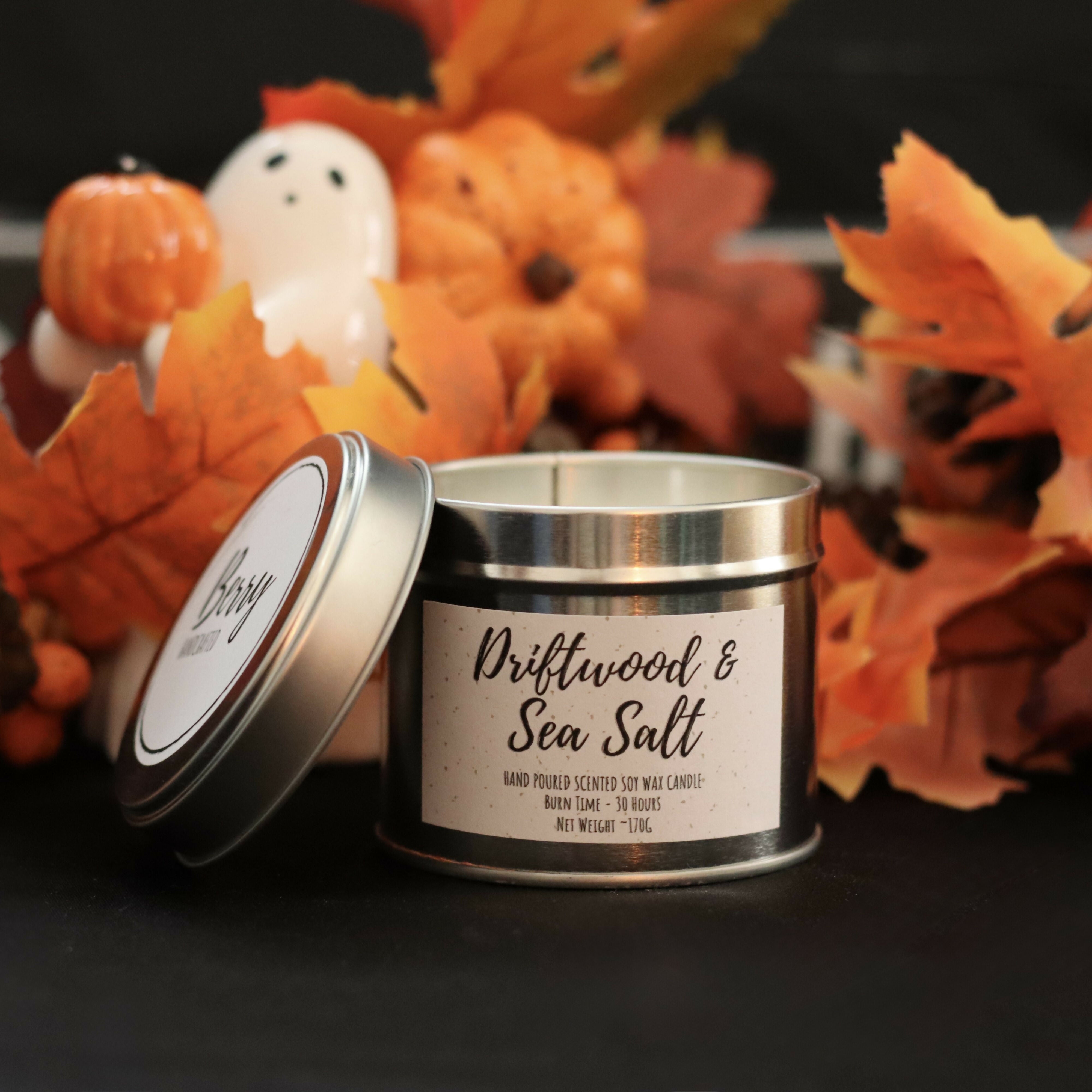 Hand Poured Soy Wax Candle - Driftwood & Sea Salt