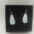 Silvery Blue Dichroic Earrings