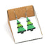 Christmas Tree Dangle Earrings