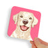 Labrador White Blonde Dog Coaster