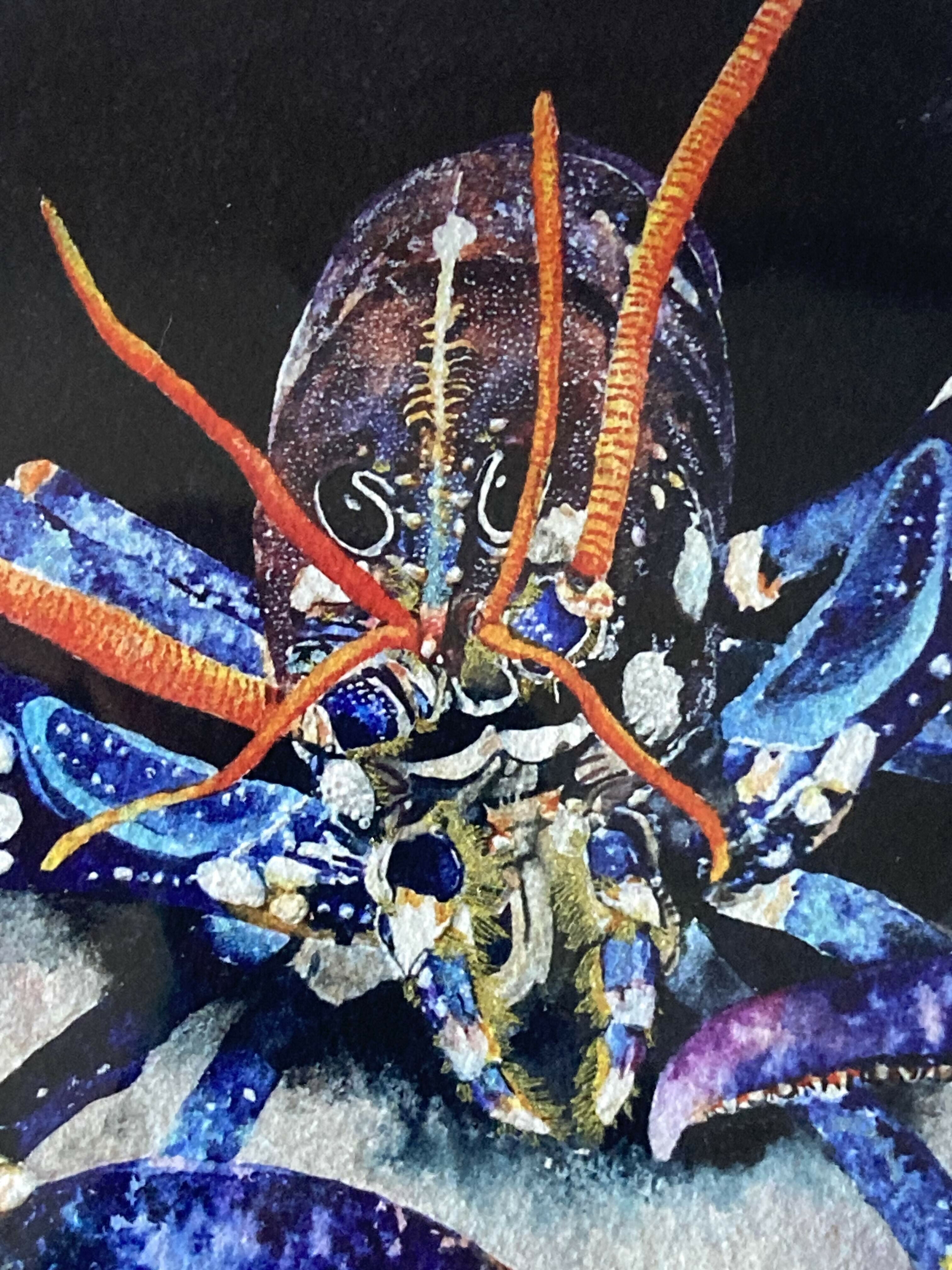 Blue Lobster Print