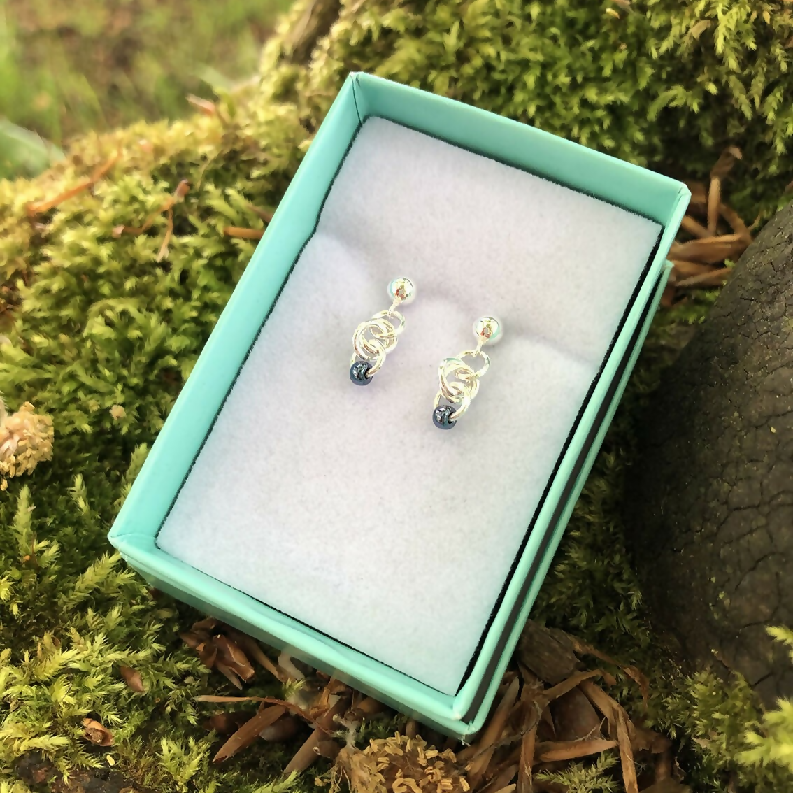 Sterling Silver Miyuki B Earrings