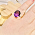 AMETHYST OVAL RING SIZE N