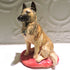 Ceramic belgian tervuren sheepdog sculpture