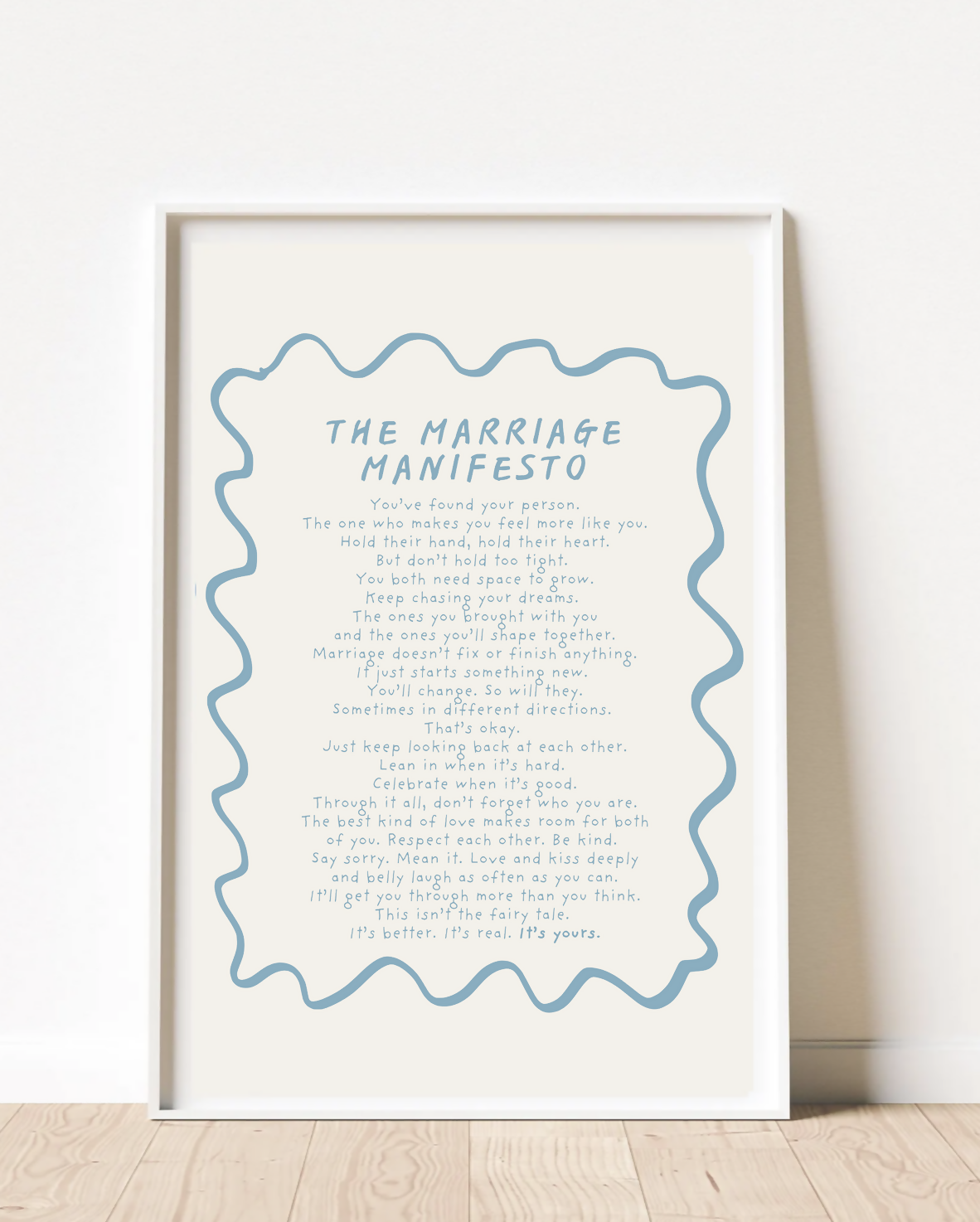 Marriage Manifesto A5 Art Print